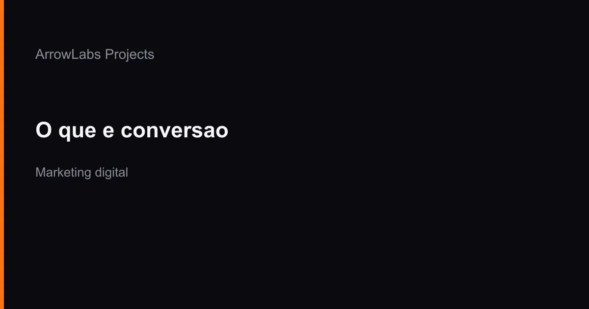 CAPA · CONVERSÃO