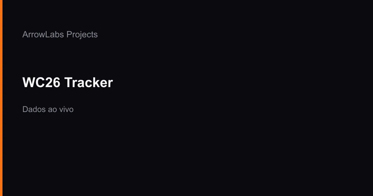 SCREENSHOT · WC26 TRACKER